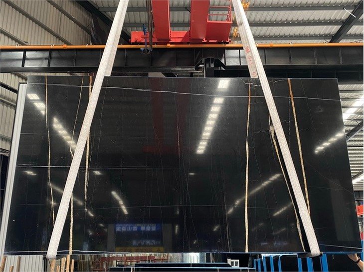 Nero Aziza marble slabs